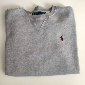 Gray Polo Crew Neck